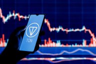 toncoin logo on a smartphone screen